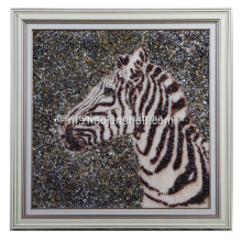 Groothandel handgemaakte Shell Arts paard hoofd vorm Wall foto